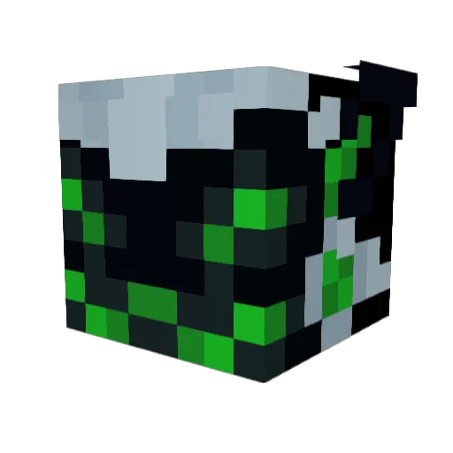 Elite_protogen Minecraft avatar head, 3D render