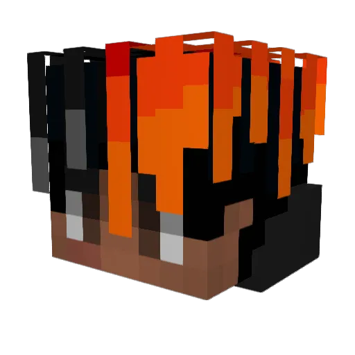 Eliteage Minecraft avatar head, 3D render