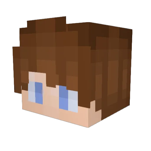 Eliteginger20 Minecraft avatar head, 3D render