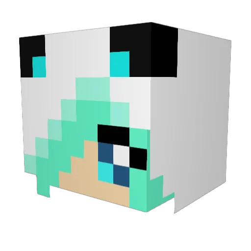 ElitezTheGreat Minecraft avatar head, 3D render
