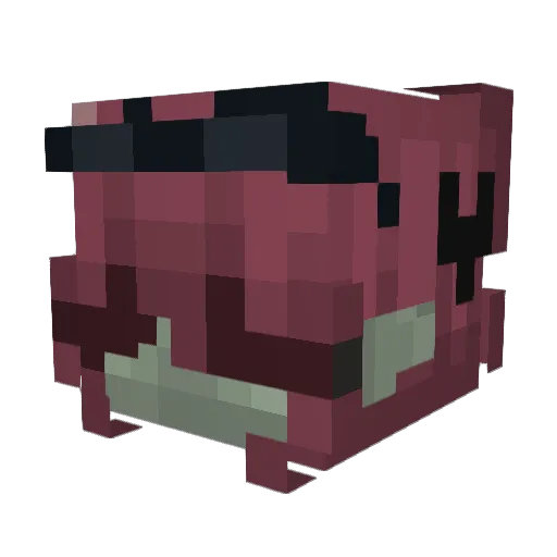 Elitwee Minecraft avatar head, 3D render
