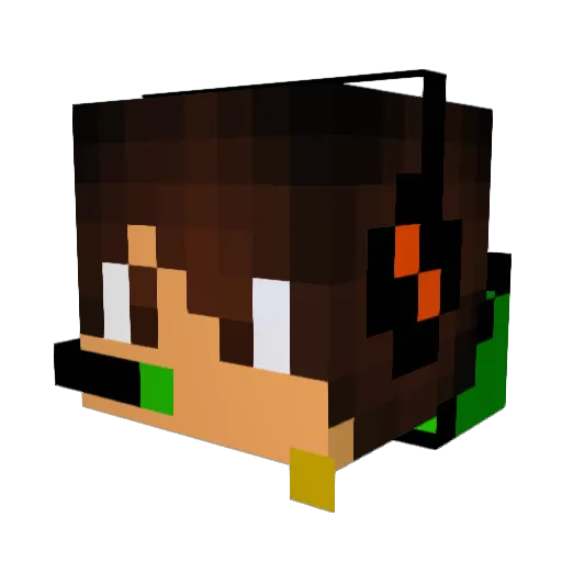 Elivalencia2787 Minecraft avatar head, 3D render