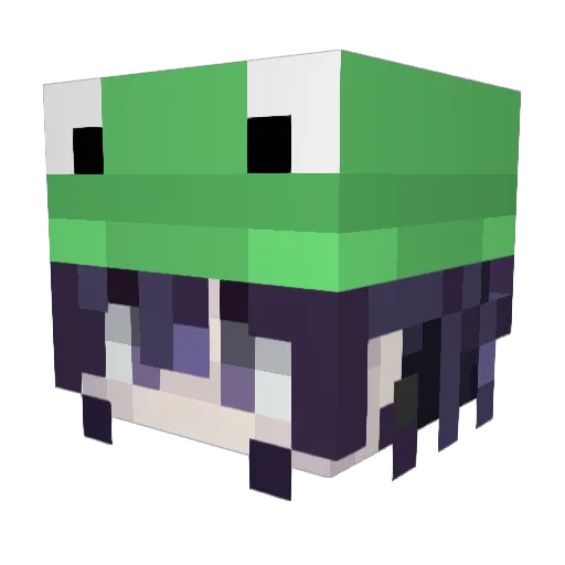 Elivanmy Minecraft avatar head, 3D render