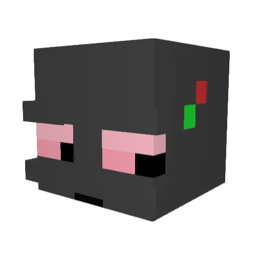 Elivish_ Minecraft avatar head, 3D render