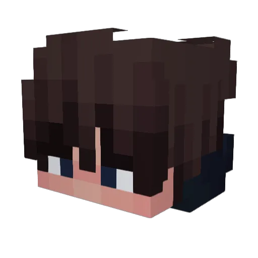Elix1018 Minecraft avatar head, 3D render