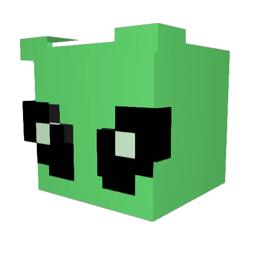 ElixedLife Minecraft avatar head, 3D render