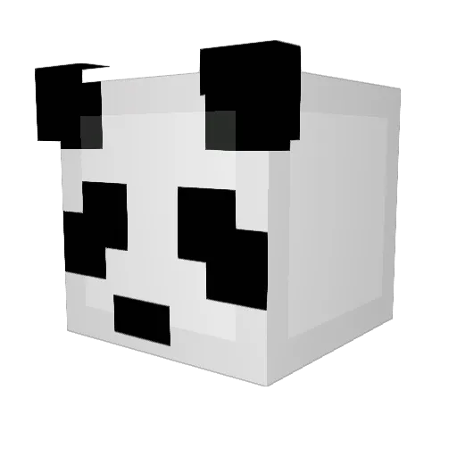 Elixxxhi Minecraft avatar head, 3D render