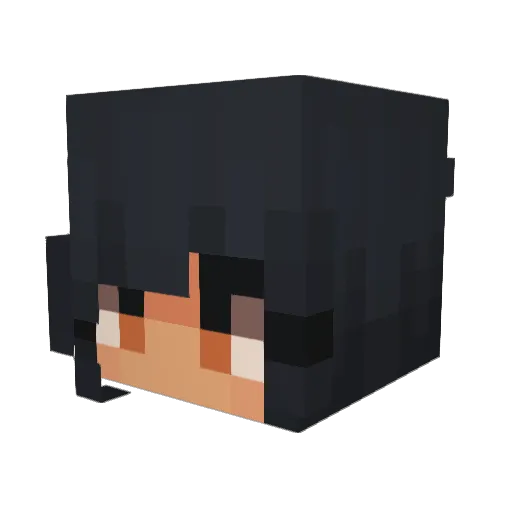 ElizabetaS Minecraft avatar head, 3D render
