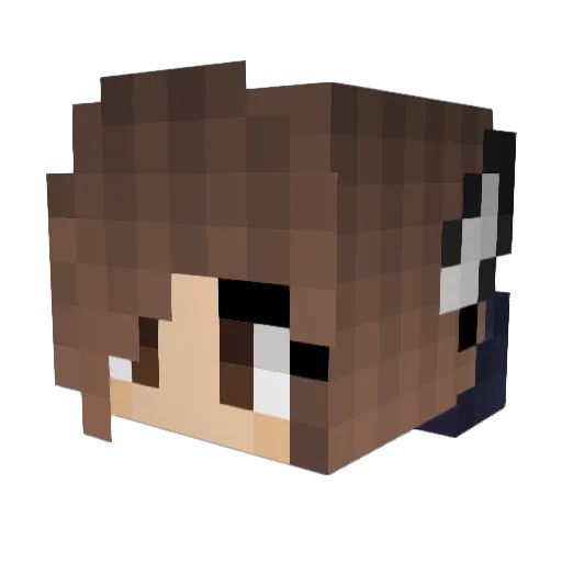 Elizabeth1220 Minecraft avatar head, 3D render