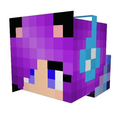 Elizabeth426 Minecraft avatar head, 3D render