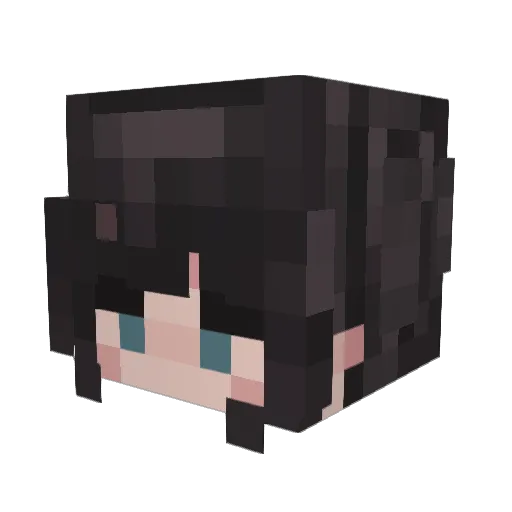 ElizabethAE Minecraft avatar head, 3D render