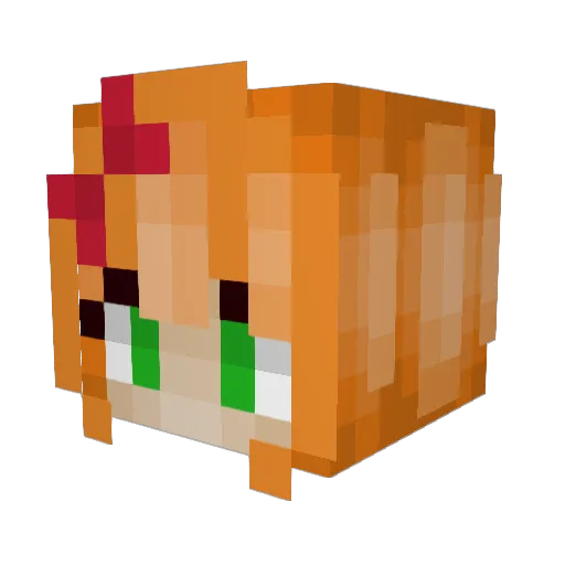 ElizabethAfton1 Minecraft avatar head, 3D render