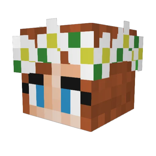 ElizabethApril98 Minecraft avatar head, 3D render