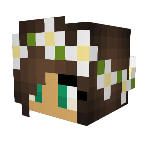 ElizabethBelleEA Minecraft avatar head, 3D render