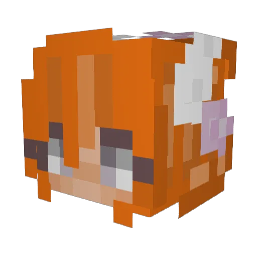 ElizabethStone Minecraft avatar head, 3D render