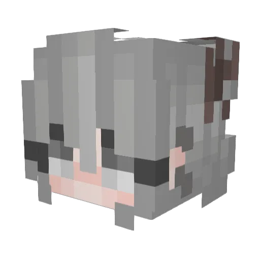 Elizaveth Minecraft avatar head, 3D render