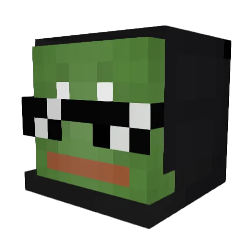 Elizor Minecraft avatar head, 3D render