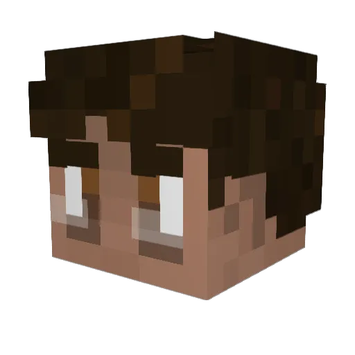 Eljuliancho Minecraft avatar head, 3D render