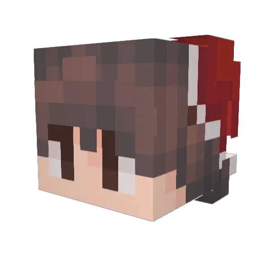 Elkana18 Minecraft avatar head, 3D render