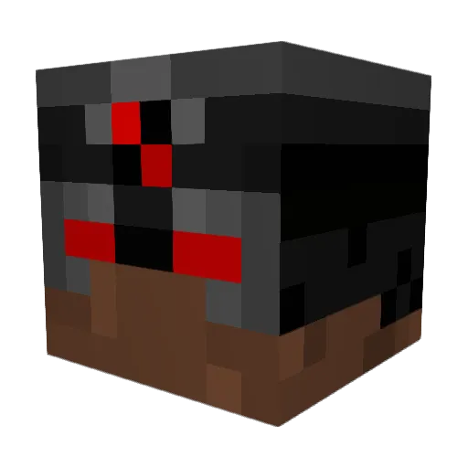 Elkandor Minecraft avatar head, 3D render