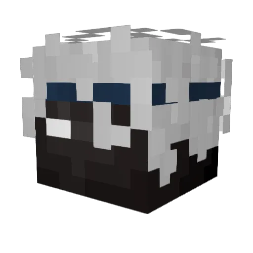 Elkhen Minecraft avatar head, 3D render