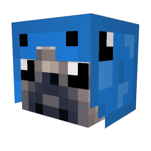 Elkjaer1708 Minecraft avatar head, 3D render