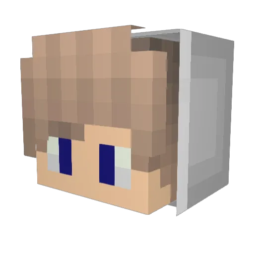Elkk_ Minecraft avatar head, 3D render