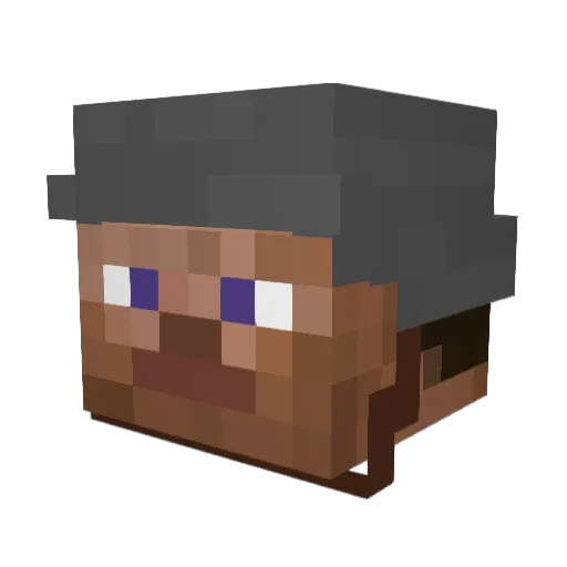 Elkku2000 Minecraft avatar head, 3D render