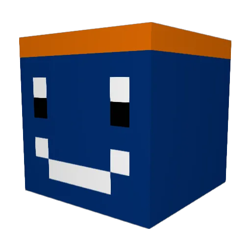 Elks16 Minecraft avatar head, 3D render