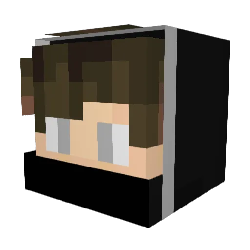 Elkuks Minecraft avatar head, 3D render