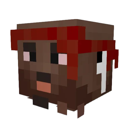EllBeeEss Minecraft avatar head, 3D render