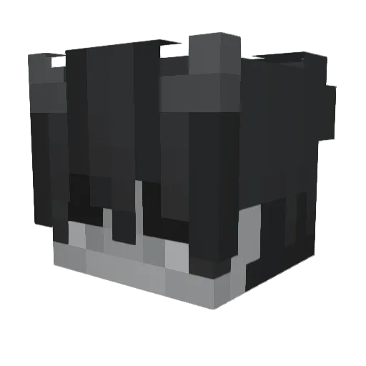 EllHuff Minecraft avatar head, 3D render