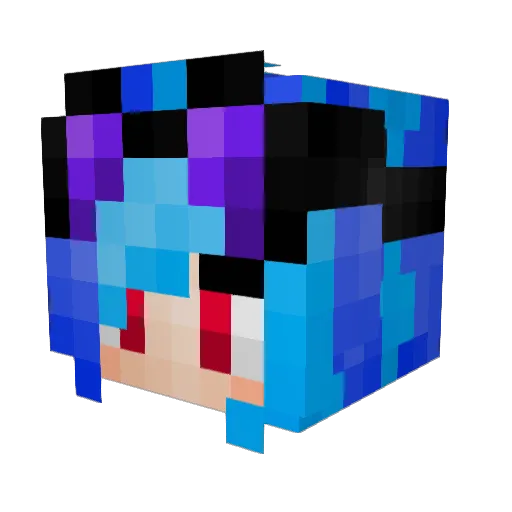 Ella1010mc Minecraft avatar head, 3D render