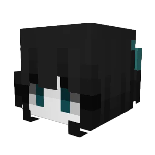 Ella9487 Minecraft avatar head, 3D render