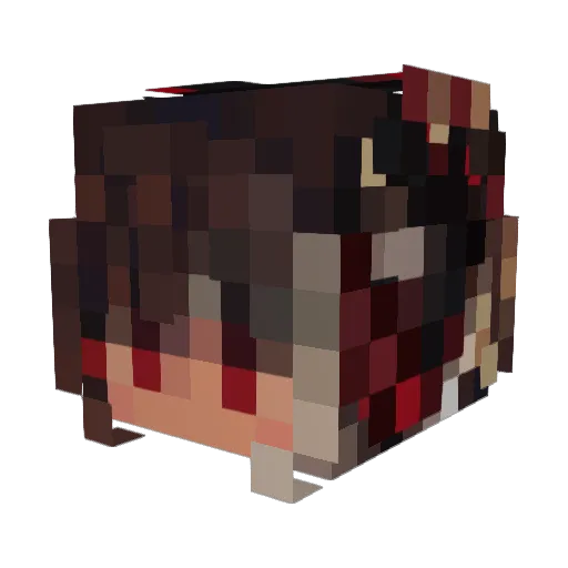 EllaAndersson Minecraft avatar head, 3D render