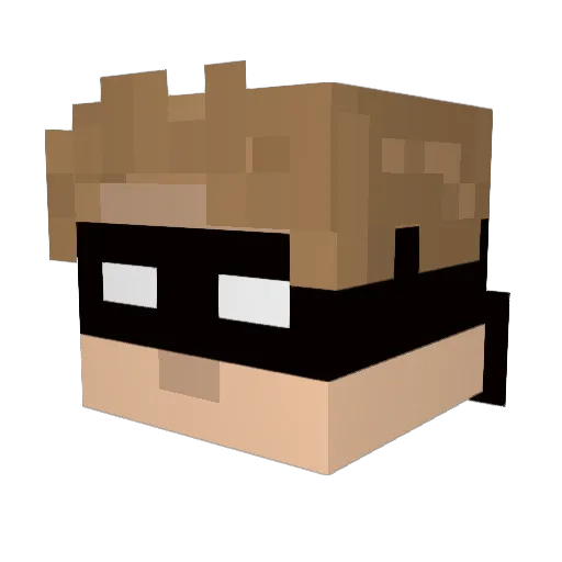 EllaDuvron Minecraft avatar head, 3D render