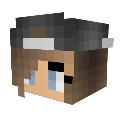 EllaG0423 Minecraft avatar head, 3D render
