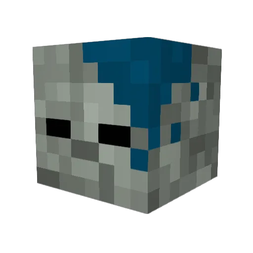 EllaMella Minecraft avatar head, 3D render