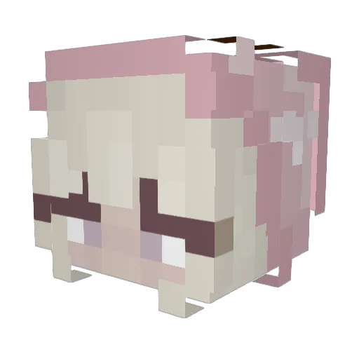 EllaPro10 Minecraft avatar head, 3D render