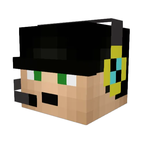 EllaS3578 Minecraft avatar head, 3D render
