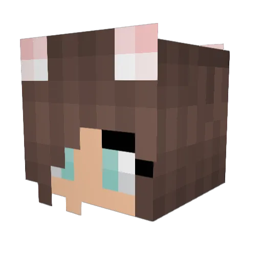 Ella_1236 Minecraft avatar head, 3D render