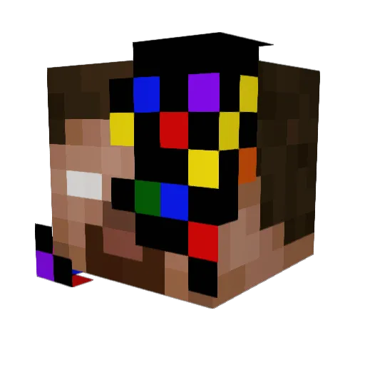 Elladream Minecraft avatar head, 3D render