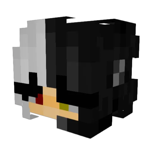 Ellas Minecraft avatar head, 3D render