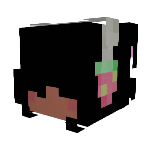 EllasBubblegum Minecraft avatar head, 3D render