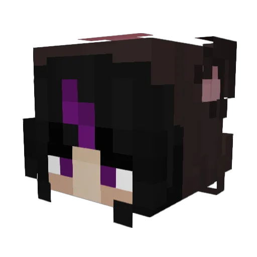 EllasRevival Minecraft avatar head, 3D render