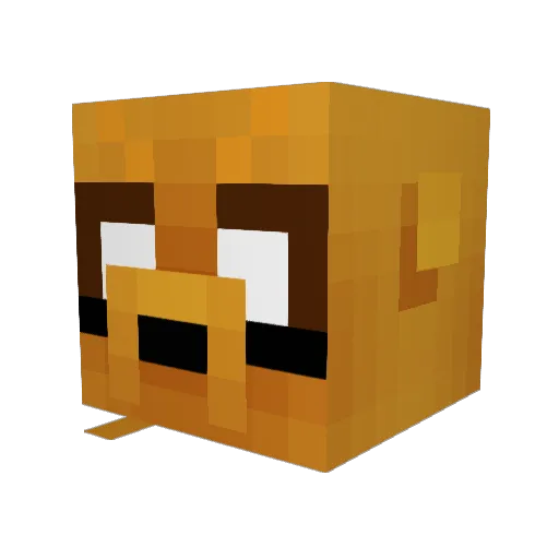 EllasaurusRex Minecraft avatar head, 3D render