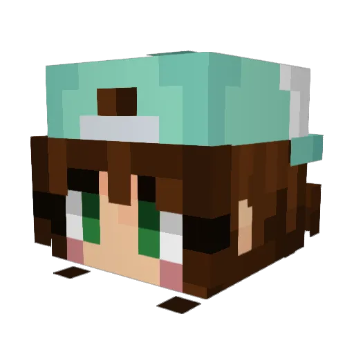 Elle_da_belle Minecraft avatar head, 3D render