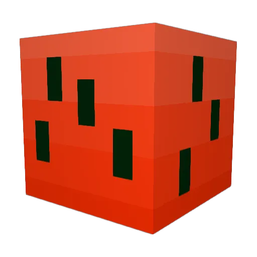 Ellenem Minecraft avatar head, 3D render