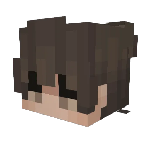 Ellernate_ Minecraft avatar head, 3D render