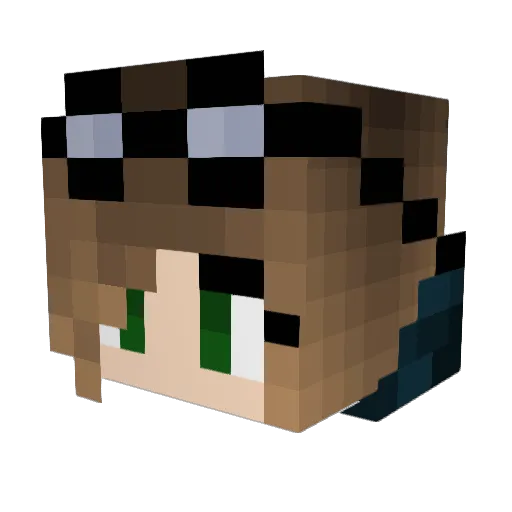 Elli0112 Minecraft avatar head, 3D render